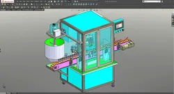 Two-nozzle filling machine using servo motor