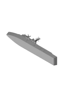 1/700 Scale HMS Fearless LSD.stl