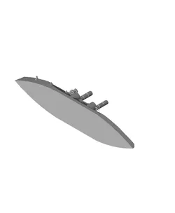 700 Scale USS BB 4 Iowa 1898.stl