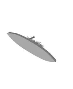 700 Scale USS Indiana BB-1.stl