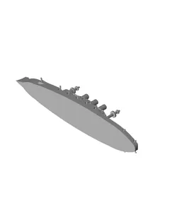 700 Scale USS Maine BB-10.stl