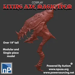 Cosplay - Costume - Living Axe Free 3D Print Model in Other 571071