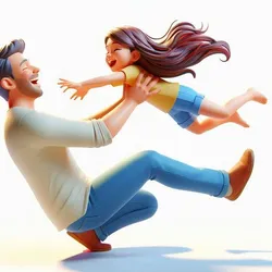 Father and Daughter Bond Sculpture for Fathers Day Gift