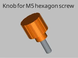 Knob for M5 hexagon screw