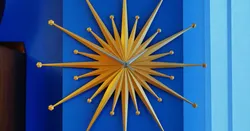 Large Mid-Century Starburst Clock (400mm/16")