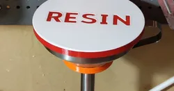 Resin funnel cover