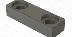Shower door bumper block stops