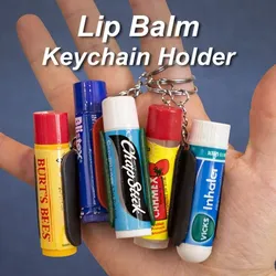 Universal Lip Balm Keychain Holder