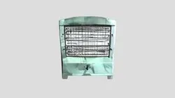 Vintage fireplace with tiles