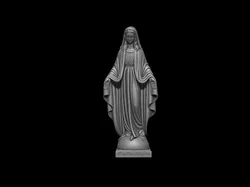 Virgin Miraculous Medal - Virgen Medalla milagrosa Restaurad 3D Print Model in Sculpture 571079