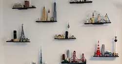 Wall Mounts for LEGO Architecture Skylines