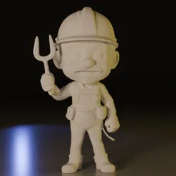 Worker 3D Print Model in Figurines 570446