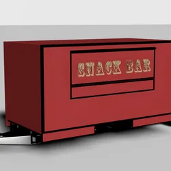 1:24 Scale 'Snack Bar' Food Trailer Catering Unit