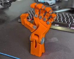 (3MF) Poseable Articulated Robot Hand (sorted/scaled)
