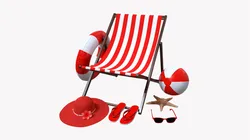 Beach Composition 01 Red