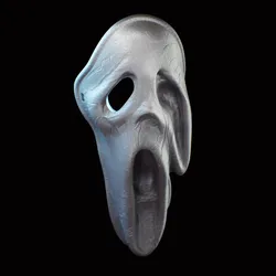 Cosplay STL Descărcare - Rare Ghostface Scream mascara Ghost Face - greencatpoly
