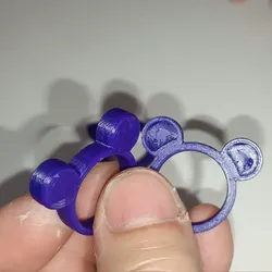 Creality Cloud | Mouse Ears Ring 3D Printing Model – Adorable Jewelry Design | ملفات الطابعة ثلاثية الأبعاد