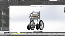 Height changing wheelchair design