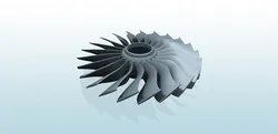 Model of a multi compressor stage ducted fan turbine