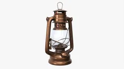 Old Metal Kerosene Lamp 02