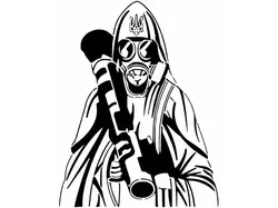 Saint Javelin stencil