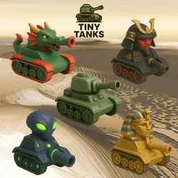 Tiny Tanks - 5-Model STL Bundle (Classic, Dragon, Alien, Samurai, Egyptian)