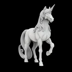 Unicorn 3D Print Model - Mythical Horse