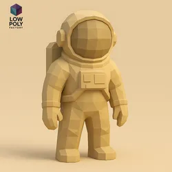 Astronaut - Space Explorer in Cosmic Suit Low Poly style