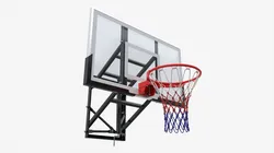 Basketball Shield With A Basket
