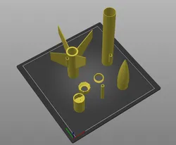 Beta 3D Mk 4 Model Rocket