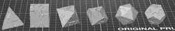 Cracked D&D dice set (D4, D6, D8, D10, D12, D20) fixed and optimized for printing