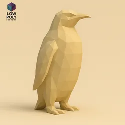 Emperor Penguin - The largest of the Antarctic penguins in Low Poly style