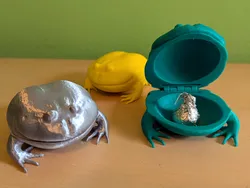 Frog Shaped Hinged Trinket Box (3) Sizes