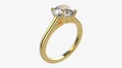 Gold Diamond Ring Jewelry 03