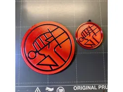 Hellboy Coaster & Keychain