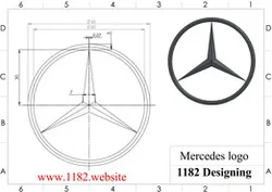 How to Design a 3D Mercedes car logo in Solidworks?