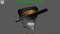 Katana Man Helmet - Chainsawman Cosplay 3D print model 3D Print Model in Toys 425417