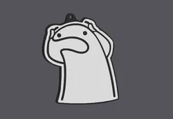 keychain flork worried
