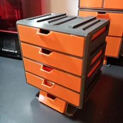 Modular storage box 20 × 20 × 15 cm - 4 drawers
