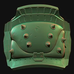 Spiked Shoulder Pauldron STL – Dark Fantasy Armor for Cosplay, Miniatures & Collectibles