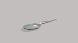 Stainless Spoon, Realistic Style.