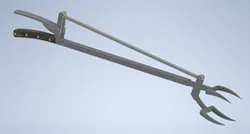 Tenedor de agarre para parrilla
