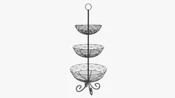 Three Tier Display Basket With Legs