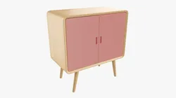 Wooden Cabinet With Drawers 02
