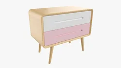 Wooden Cabinet With Drawers 03