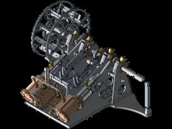 A 2x1 CYLINDER STEAM ENGINE WITH REVERSER FOR A PADDLE STEAMER
