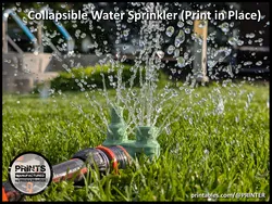 Collapsible Water Sprinkler (Print in Place)