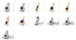 Color stone engagement ring 15 cad files part 03 3D Print Model in Rings 426419