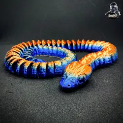 Colossal Python Snake almost 90cm / 35Inch Lenght - Articulated - Print in Place - No Supports