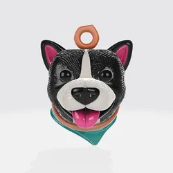 Corgi Dog Head Pendant – Cute Pet Keychain Charm